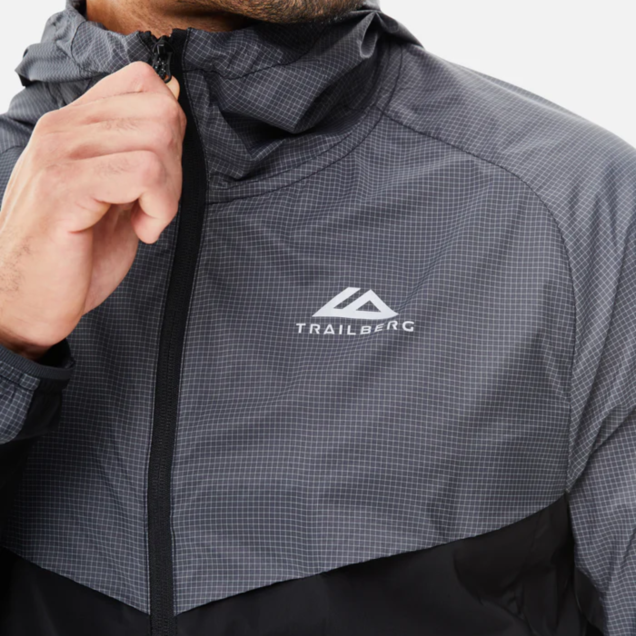 Trailberg Rapid Grid 2.0 Windbreaker - Black/Volcano Grey