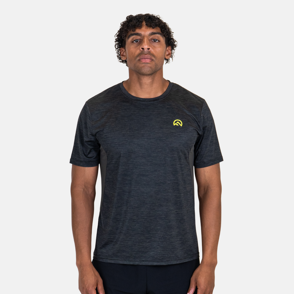 Flux Marl T-Shirt / Versatility Shorts Set - Black/Neon