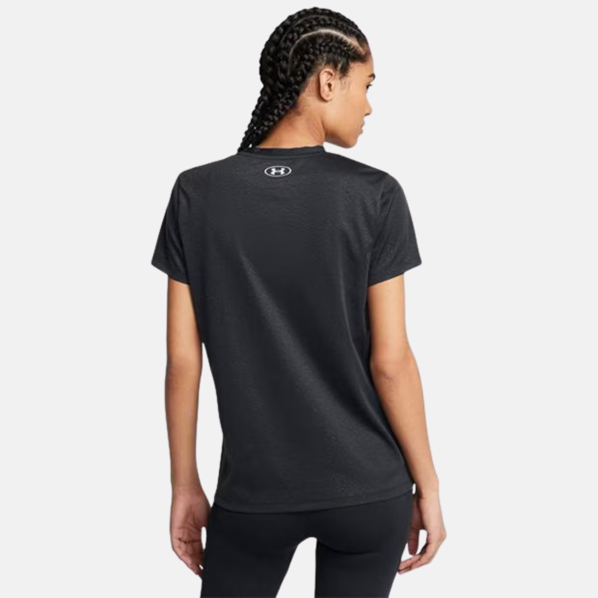 Under Armour Women's Tech Tshirt / Shorts Set - Black/Pink