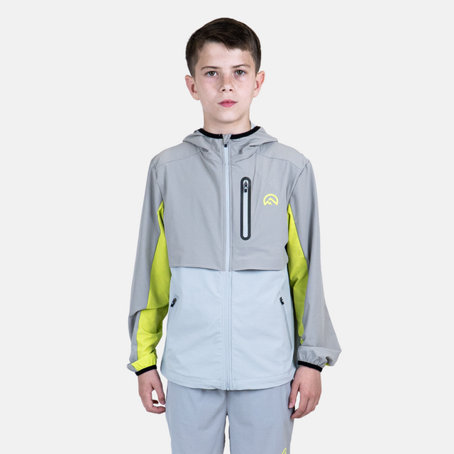 Flux Junior SS25 Versatility Jacket - Grey/Neon