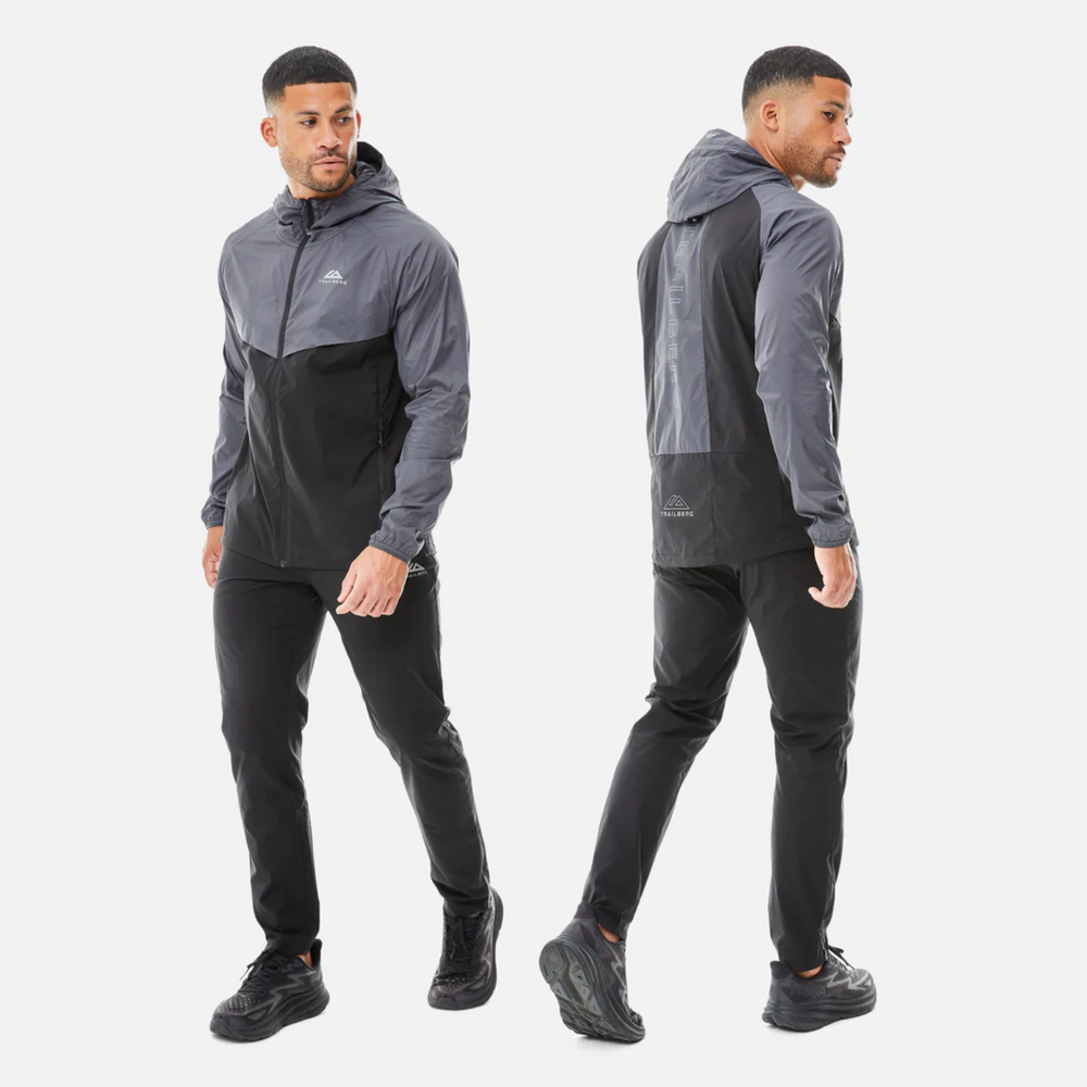 Trailberg Rapid Grid 2.0 Tracksuit - Black/Volcano Grey