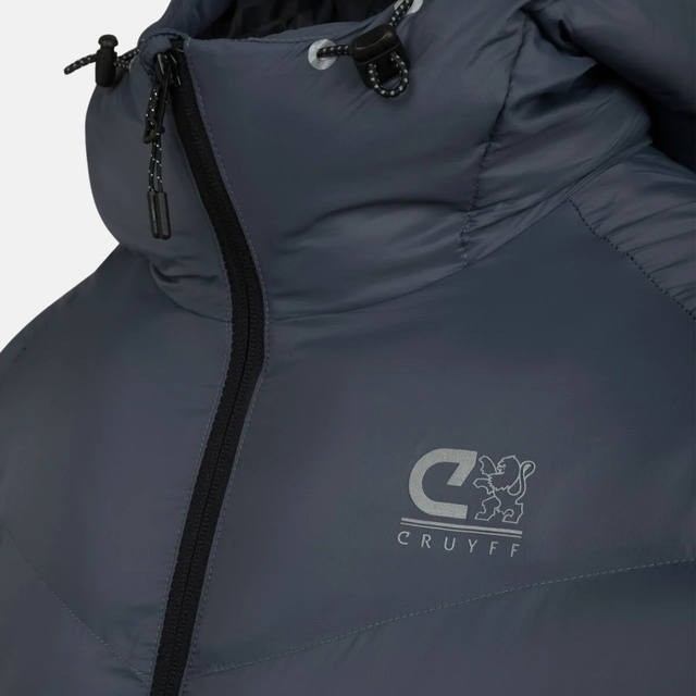 Cruyff Hematite Puffer Coat - Slate Grey