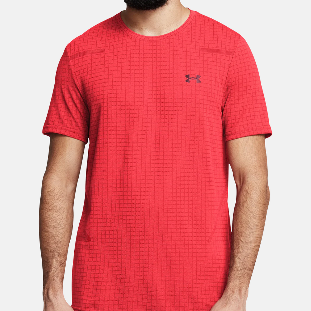 Under Armour Seamless Grid T-shirt / Shorts Set - Red/Black
