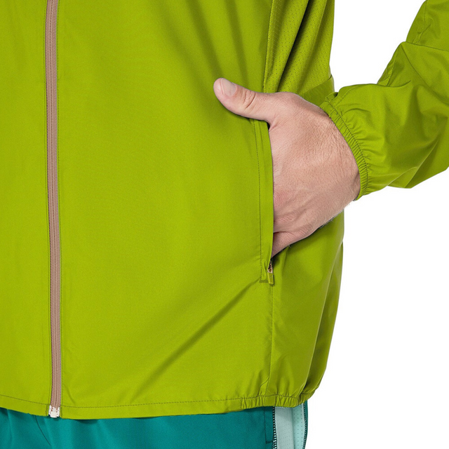 Asics Core Running Jacket / Shorts Set - Neon/Black