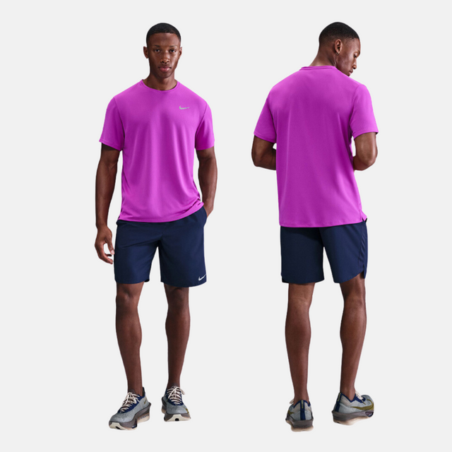 Nike Miler T-Shirt / Challenger Shorts Set - Purple/Black