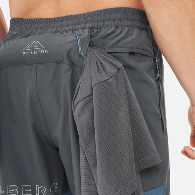 Trailberg Rapid Dash T-Shirt / Shorts Set - Storm Grey/Lagoon