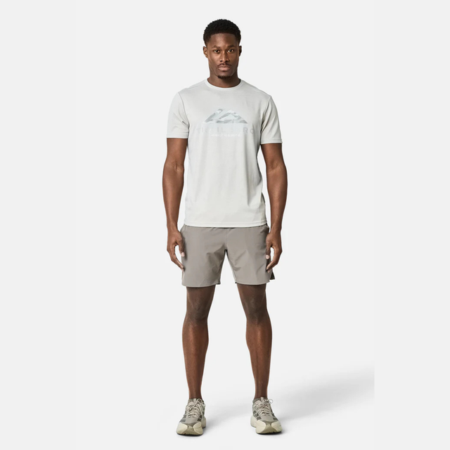 Trailberg Blur Logo T-Shirt / Shorts Set - Pebblestone