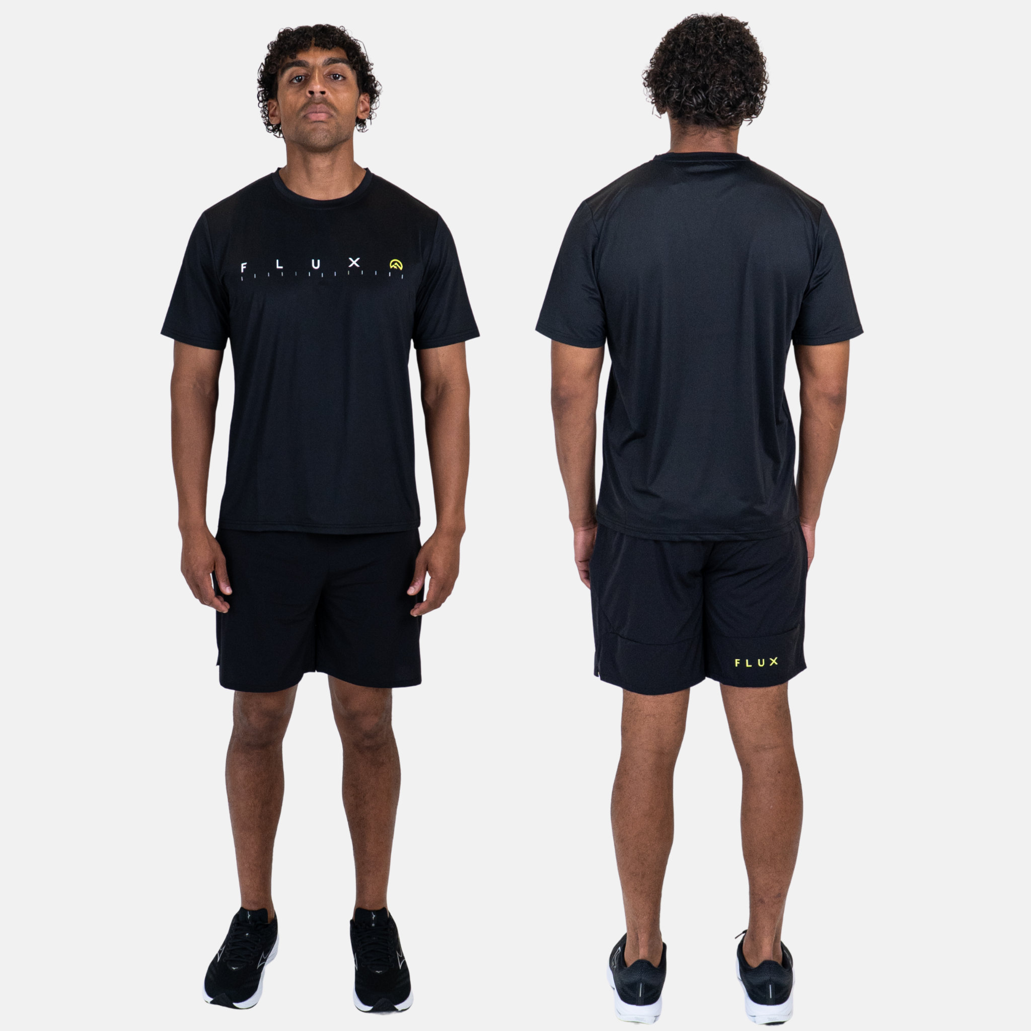 Flux Graphic Logo SS25 T-Shirt - Black/Neon