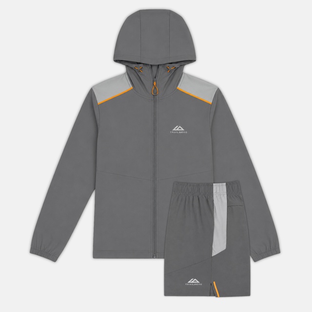 Trailberg Zone Jacket / Shorts Set - Nightfall Grey/Lunar Grey