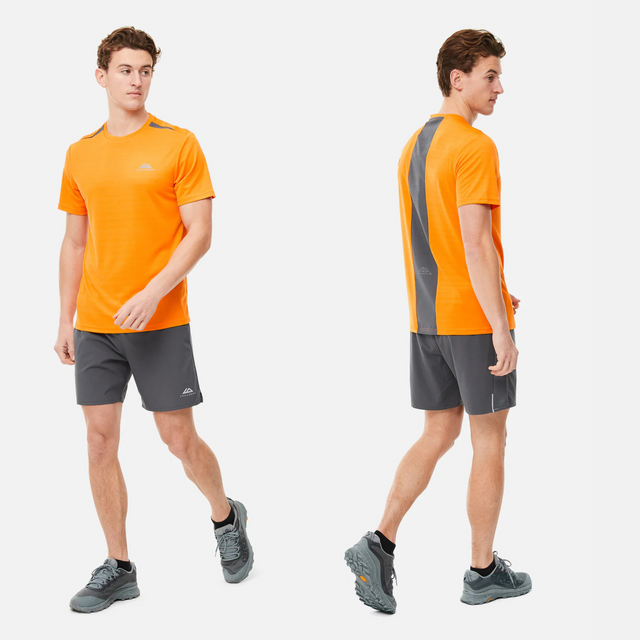 Trailberg Cloud SS25 T-Shirt - Orange/Iron Grey