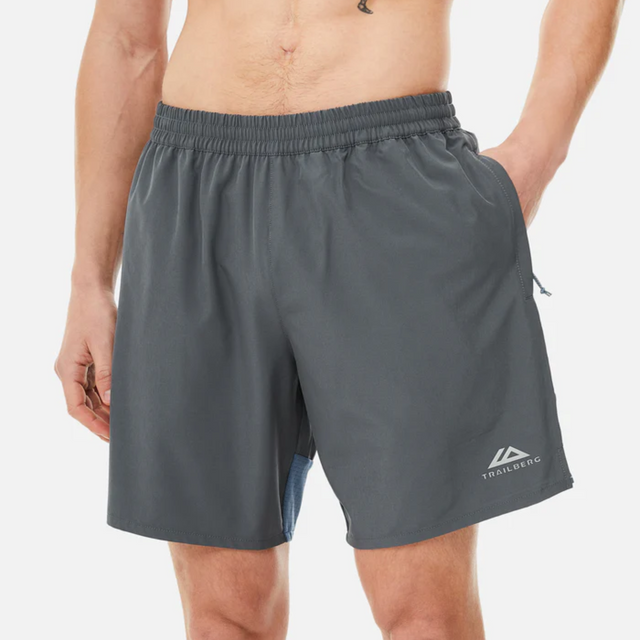 Trailberg Rapid Dash T-Shirt / Shorts Set - Storm Grey/Lagoon