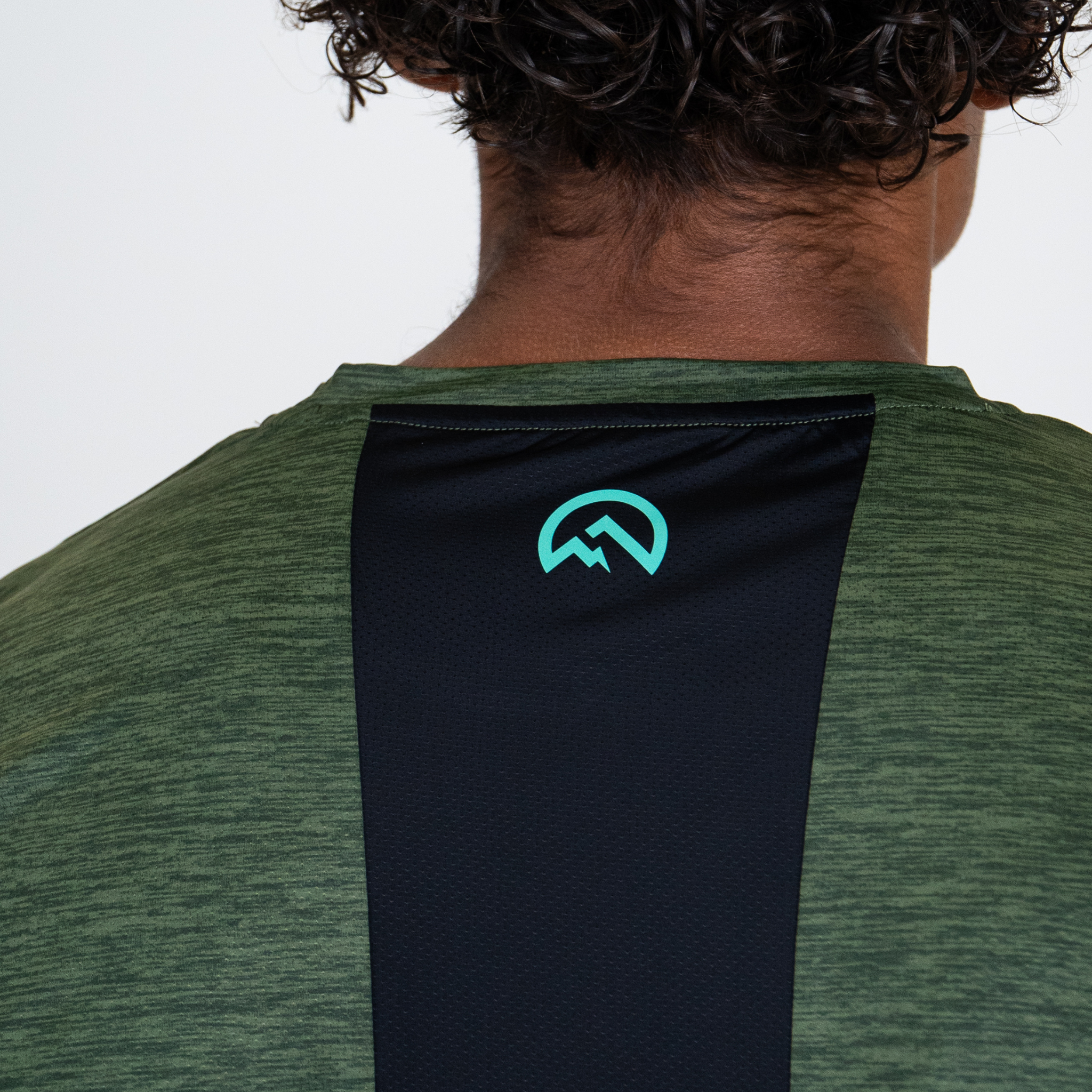 Flux Marl Logo SS25 T-Shirt - Khaki Green