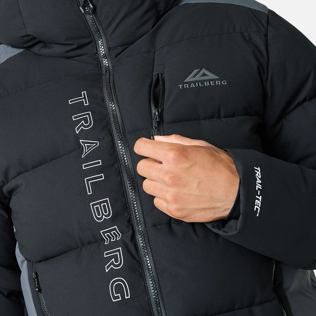 Trailberg Triathlon Ultra Insulated Jacket - Black/Volcano Grey