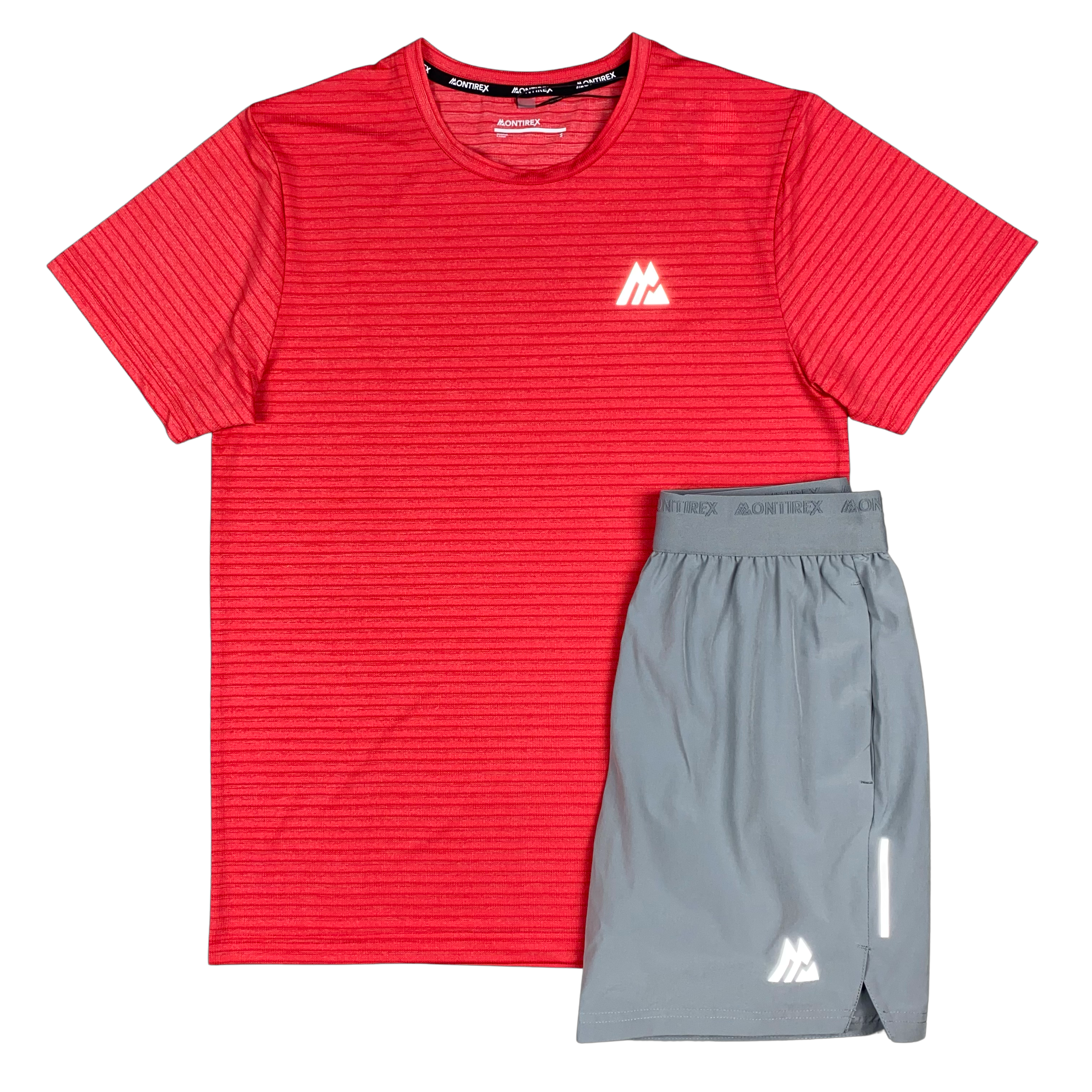 MONTIREX BREEZE TSHIRT / FLY SHORTS SET - RED / GREY