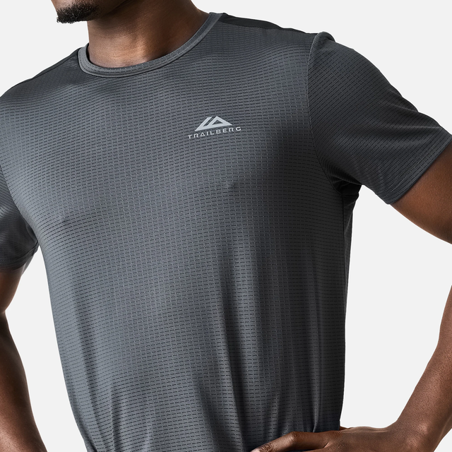 Trailberg Rapid Dash T-Shirt / Shorts Set - Volcano Grey/Black