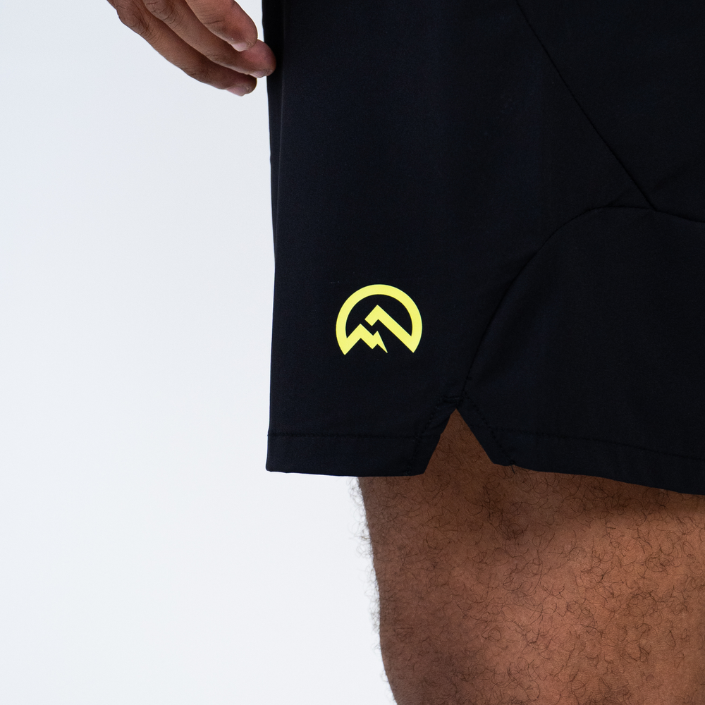 Flux Marl T-Shirt / Versatility Shorts Set - Black/Neon