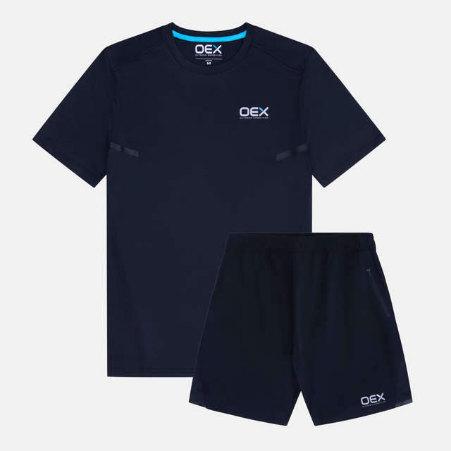 OEX Flash T-Shirt / Dyno Shorts Set - Black