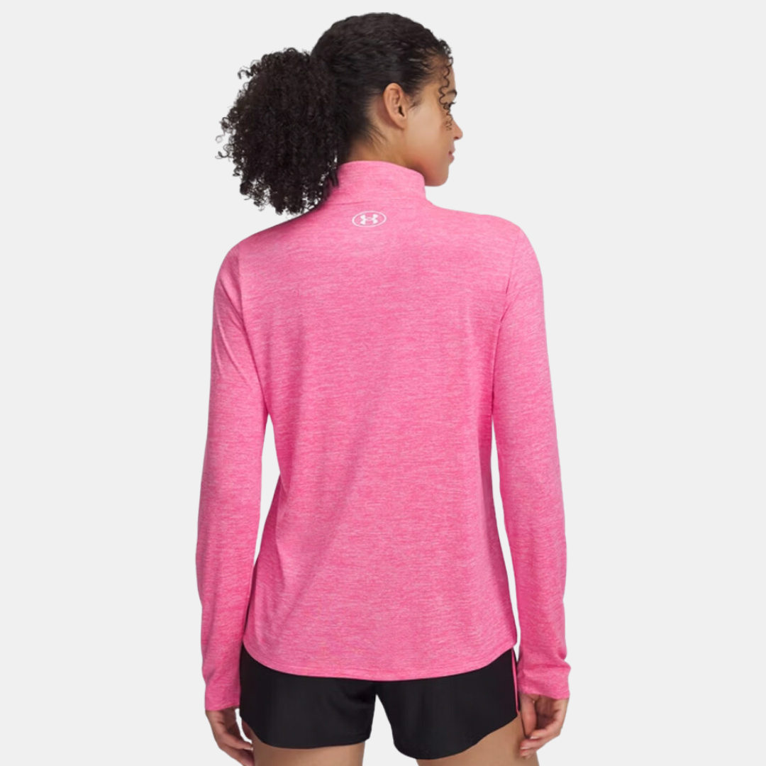 Under Armour Women's 1/4 Zip / Shorts Set - Pink/Black