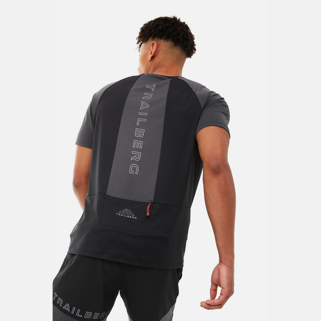 Trailberg Rapid Dash T-Shirt / Shorts Set - Black/Grey