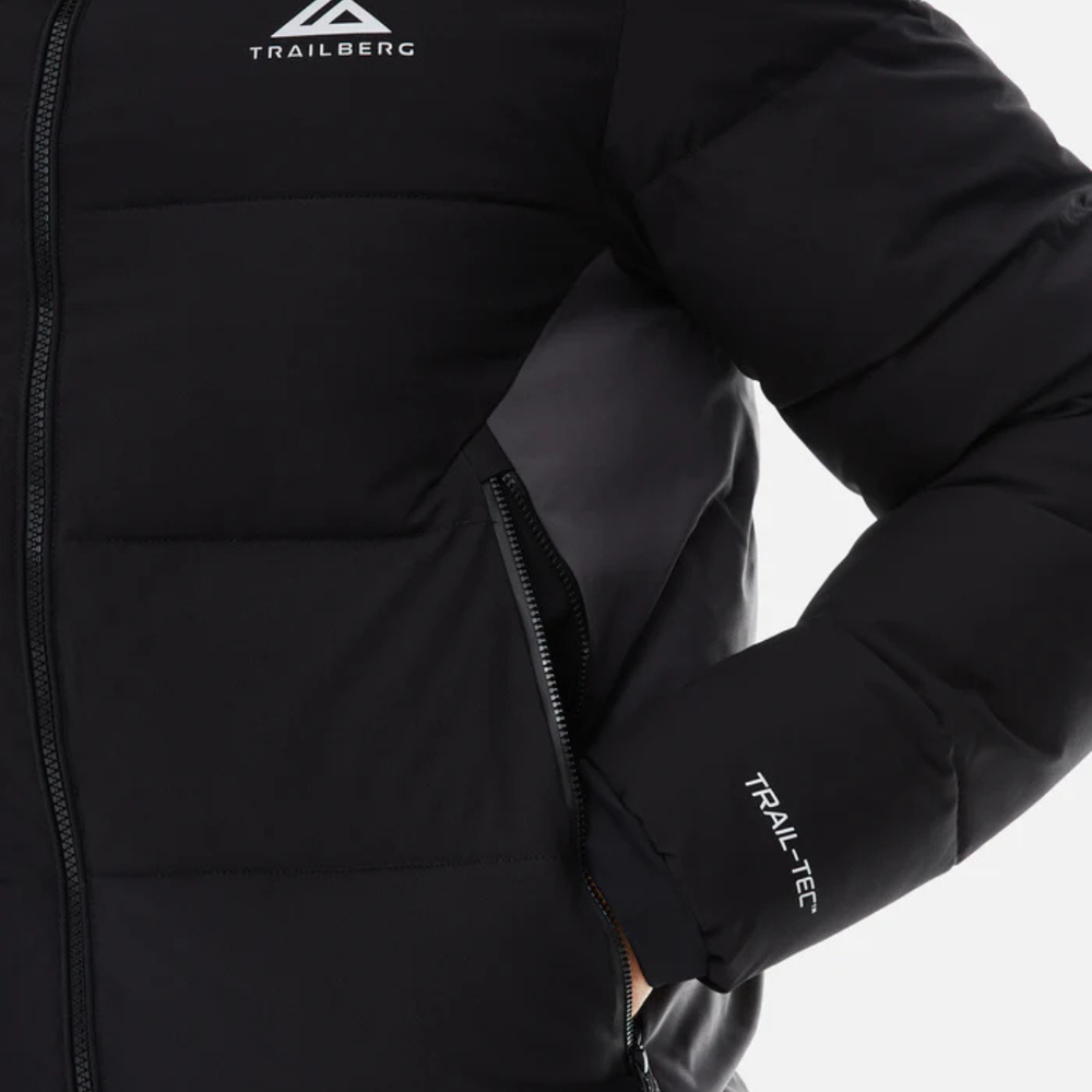 Trailberg Triathlon 2.0 Puffer Coat - Black/Asphalt