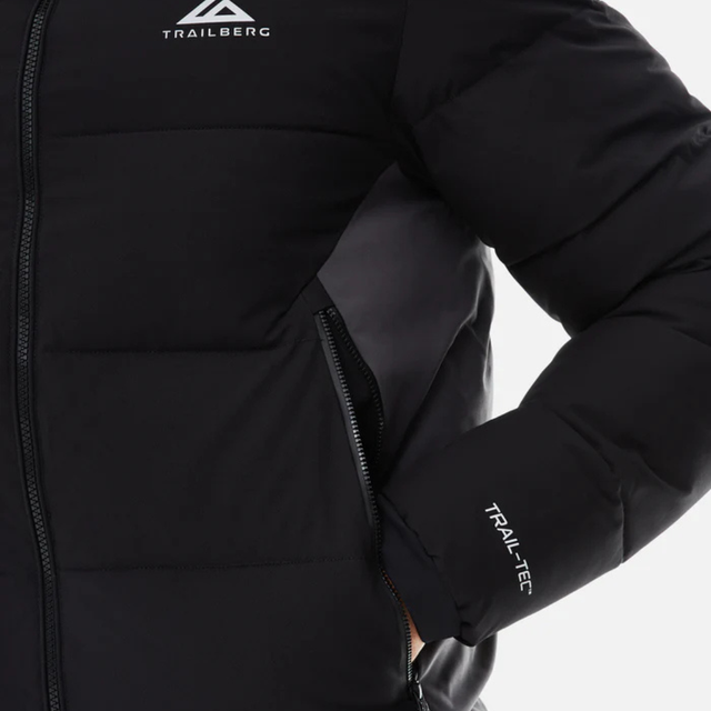 Trailberg Triathlon 2.0 Puffer Coat - Black/Asphalt