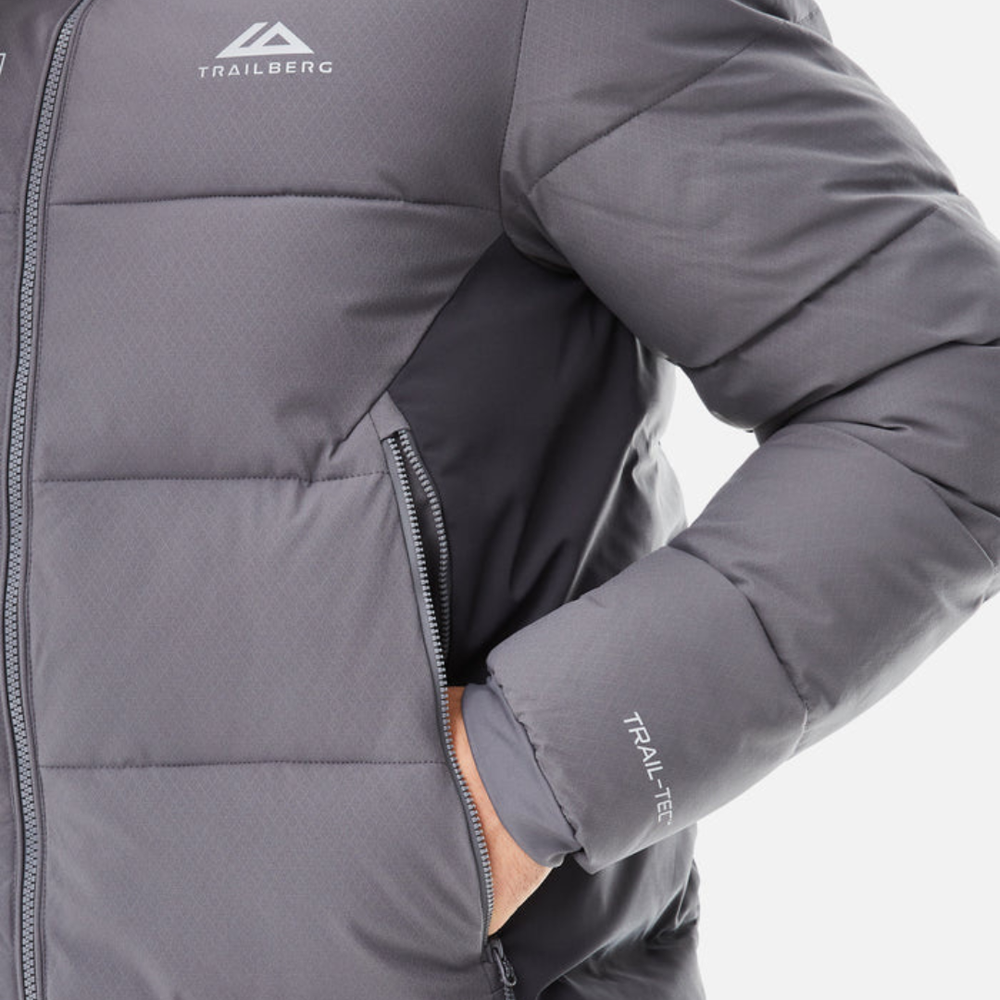Trailberg Triathlon 2.0 Puffer Coat - Urban Smoke