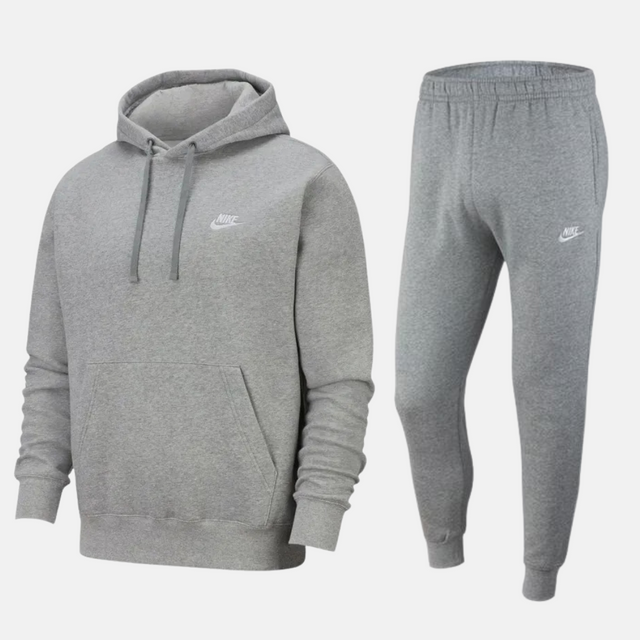 Nike Club Fleece Tracksuit - Marl Grey