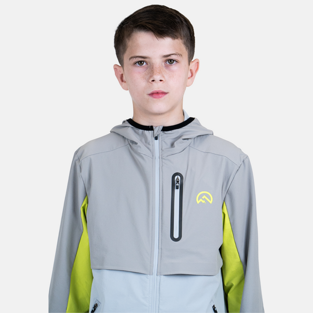 Flux Junior SS25 Versatility Jacket - Grey/Neon