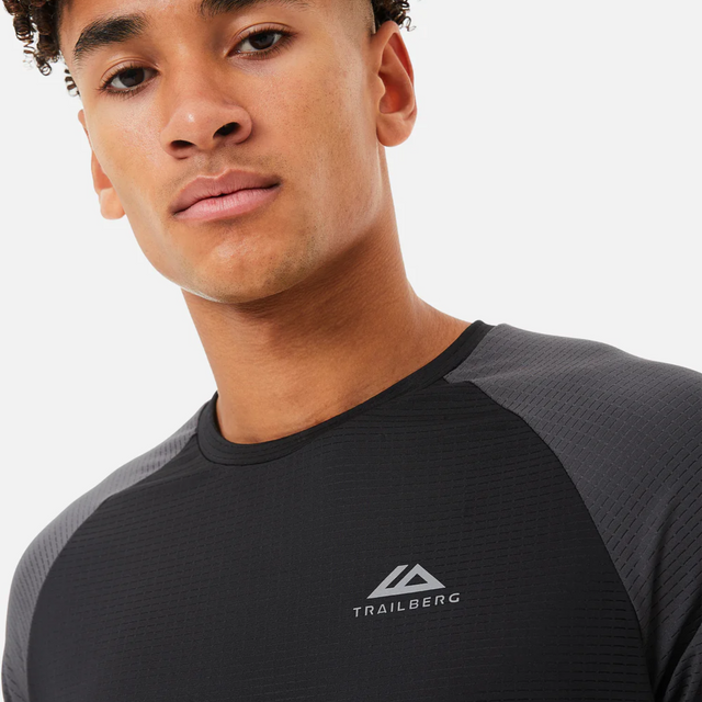 Trailberg Rapid Dash T-Shirt / Shorts Set - Black/Grey