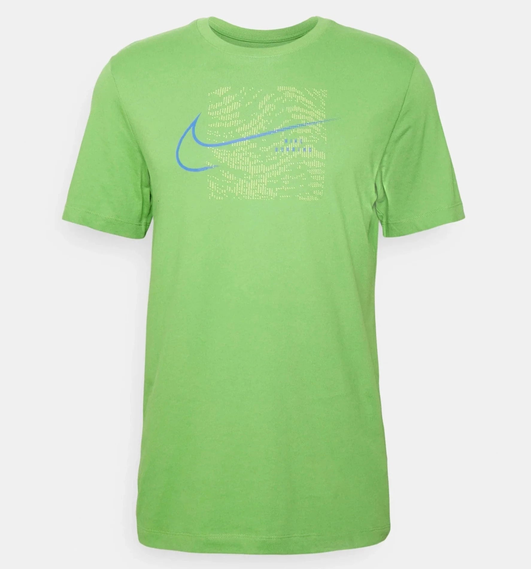 Lime green nike top dri fit shirt