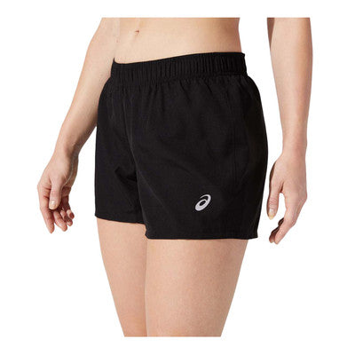 ASICS WOMEN'S CORE 4 INCH SHORTS - BLACK