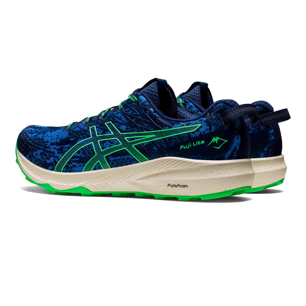 ASICS FUJI LITE 3 TRAIL RUNNING TRAINERS - BLUE/GREEN