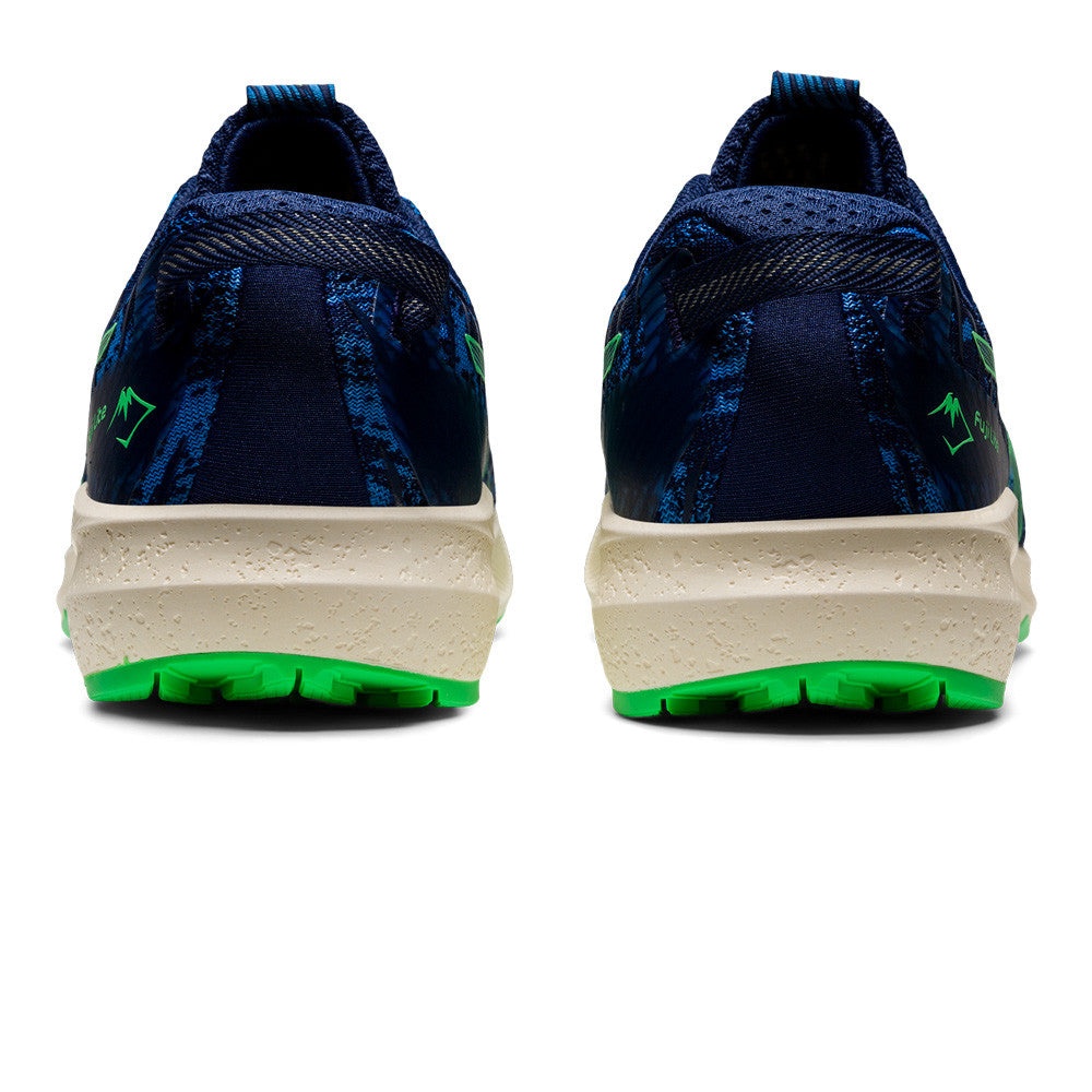 ASICS FUJI LITE 3 TRAIL RUNNING TRAINERS - BLUE/GREEN