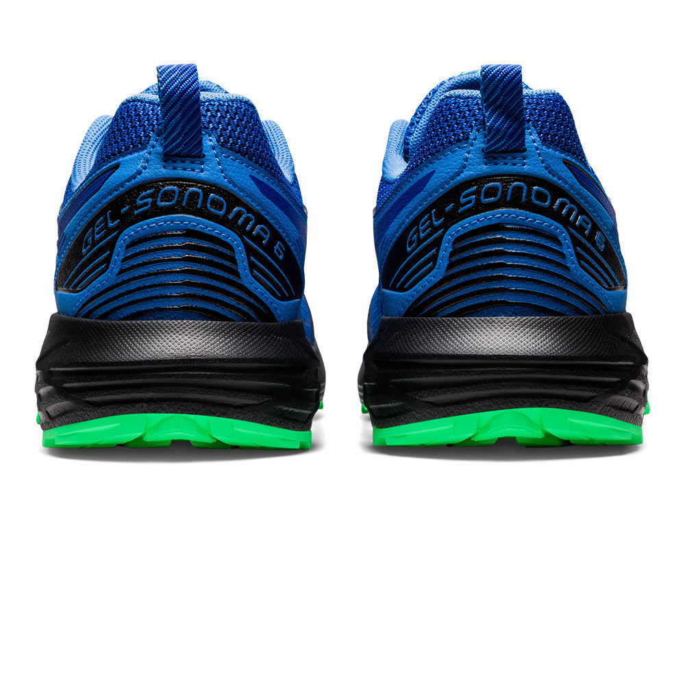 ASICS GEL-SONOMA 6 TRAIL RUNNING SHOES - BLUE/GREEN/BLACK