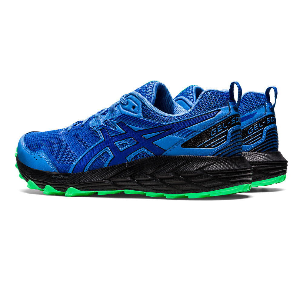 ASICS GEL-SONOMA 6 TRAIL RUNNING SHOES - BLUE/GREEN/BLACK