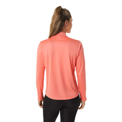 ASICS WOMEN'S CORE HALF ZIP TOP - PINK CORAL