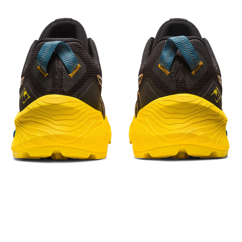ASICS GEL-TRABUCO 11 TRAIL RUNNING SHOES - BLACK/YELLOW/BLUE