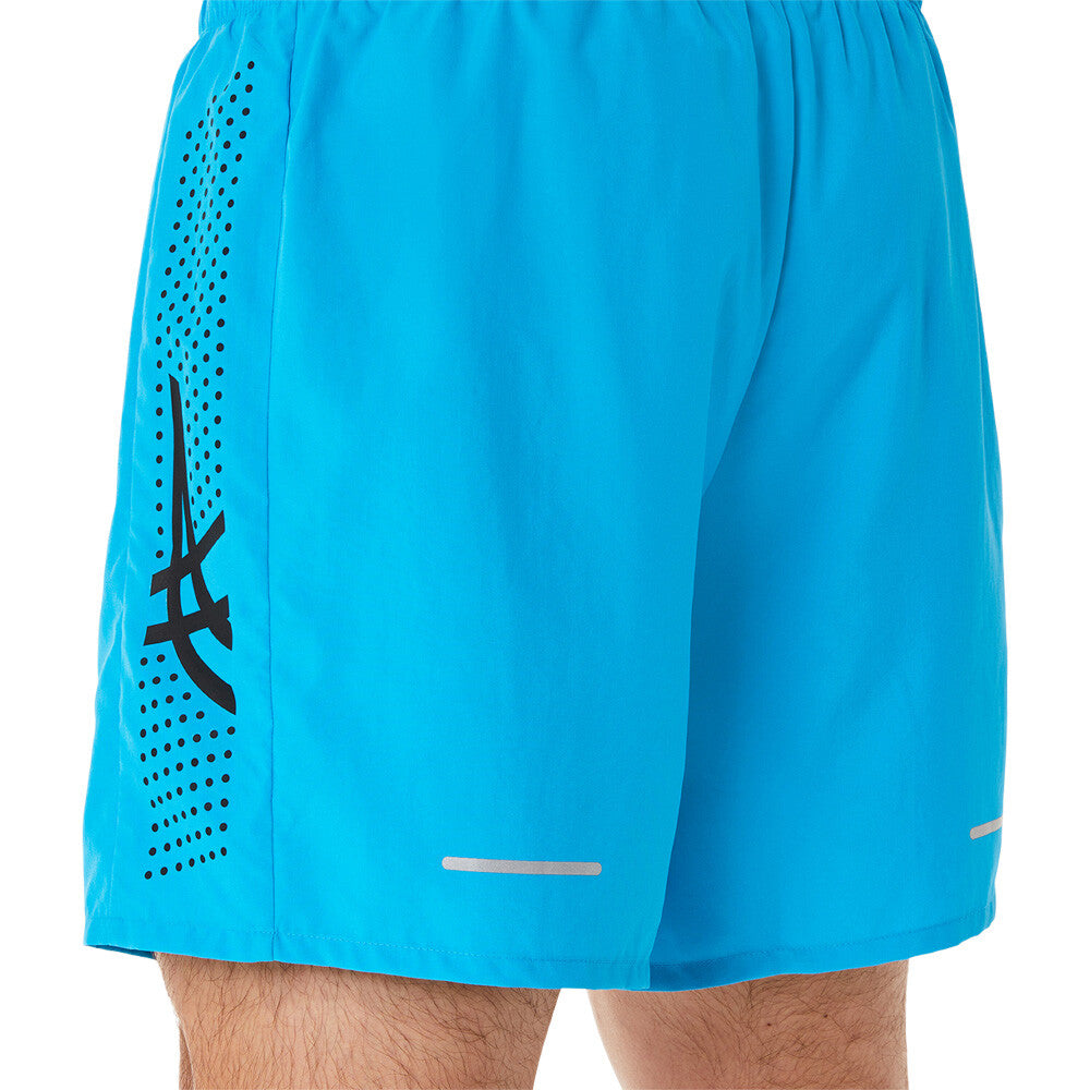 ASICS ICON RUNNING SHORTS - NEON BLUE