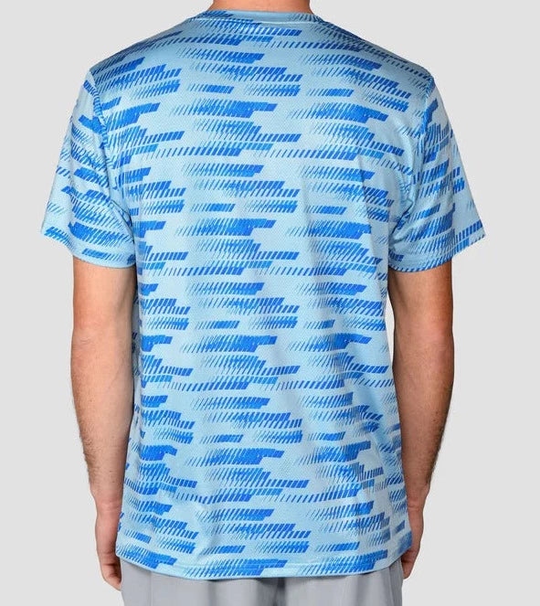 MONTIREX Apex AOP T-Shirt - Savoy Blue/Neon Blue/Capri