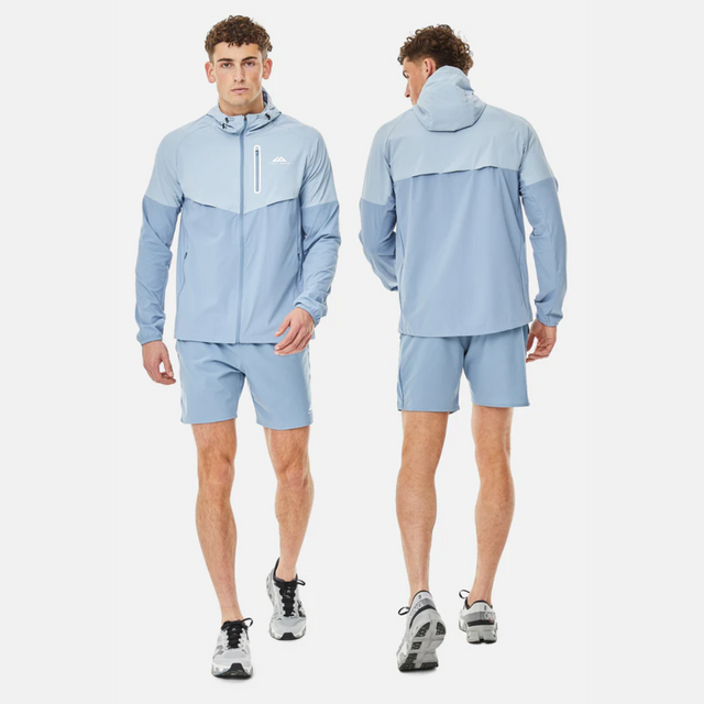 Trailberg SS25 Cloud Windbreaker / Shorts Set - Washed Indigo/Frost Blue