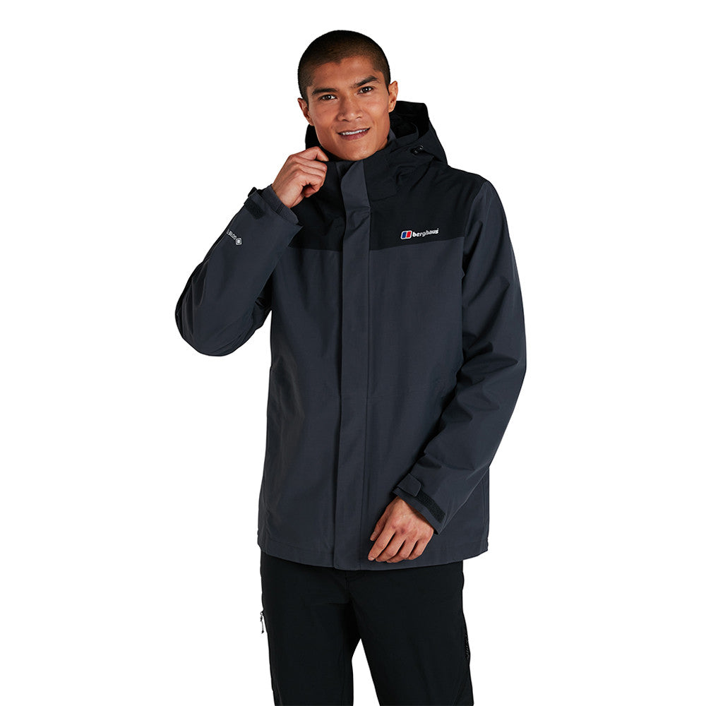 BERGHAUS HILLWALKER INTERACTIVE GORE-TEX JACKET - BLACK / GREY