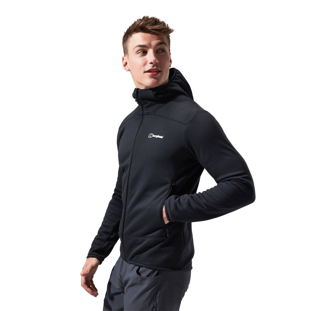BERGHAUS HEUBERG HOODED JACKET - BLACK