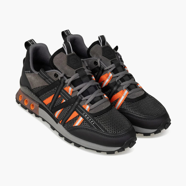 Cruyff Fearia Hex-Tech Trainers - Black/Orange