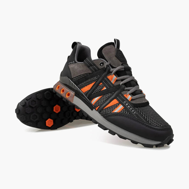 Cruyff Fearia Hex-Tech Trainers - Black/Orange