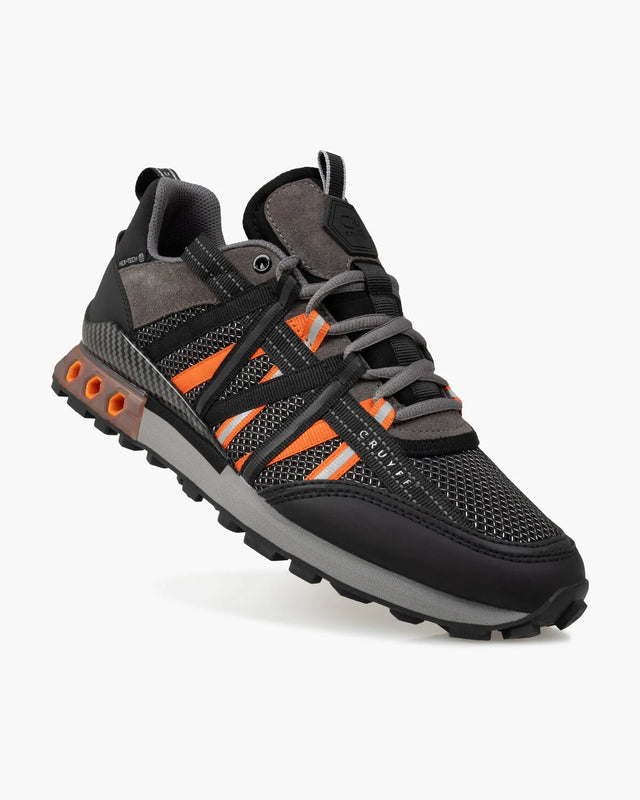 Cruyff Fearia Hex-Tech Trainers - Black/Orange