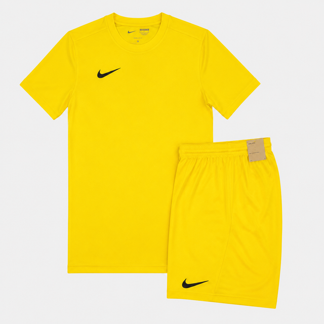 Nike Junior Dri-Fit Tshirt / Shorts Set - Yellow