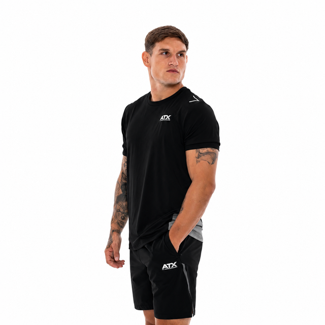 ATX Granite T-Shirt / Drift Shorts - Black/Grey