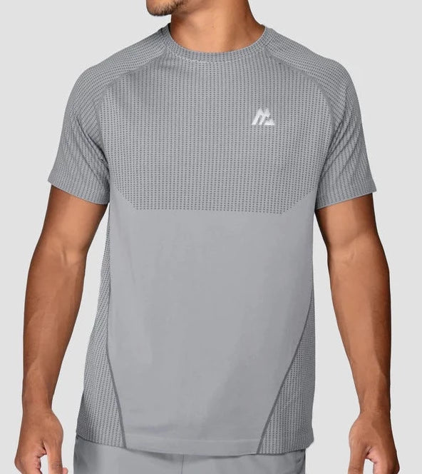 MONTIREX Endurance Seamless T-Shirt - Platinum Grey/Jet Grey