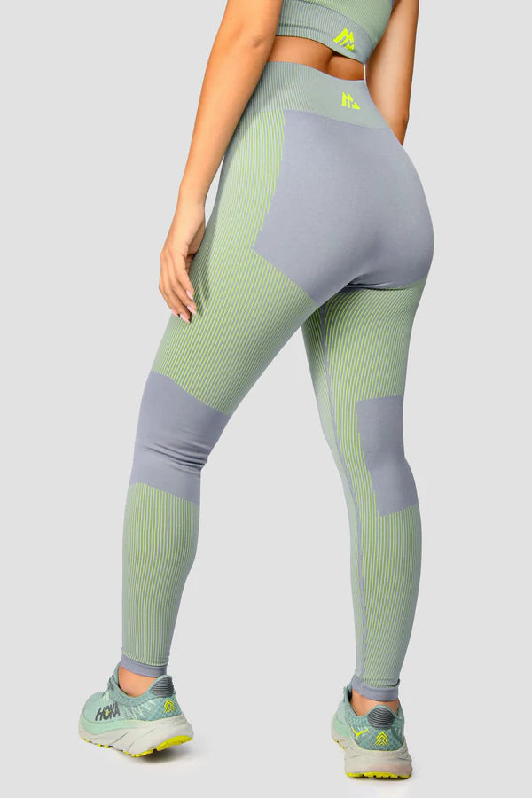 MONTIREX WOMEN'S ENERGY SEAMLESS 2.0 LEGGINGS - GREY/OG NEON