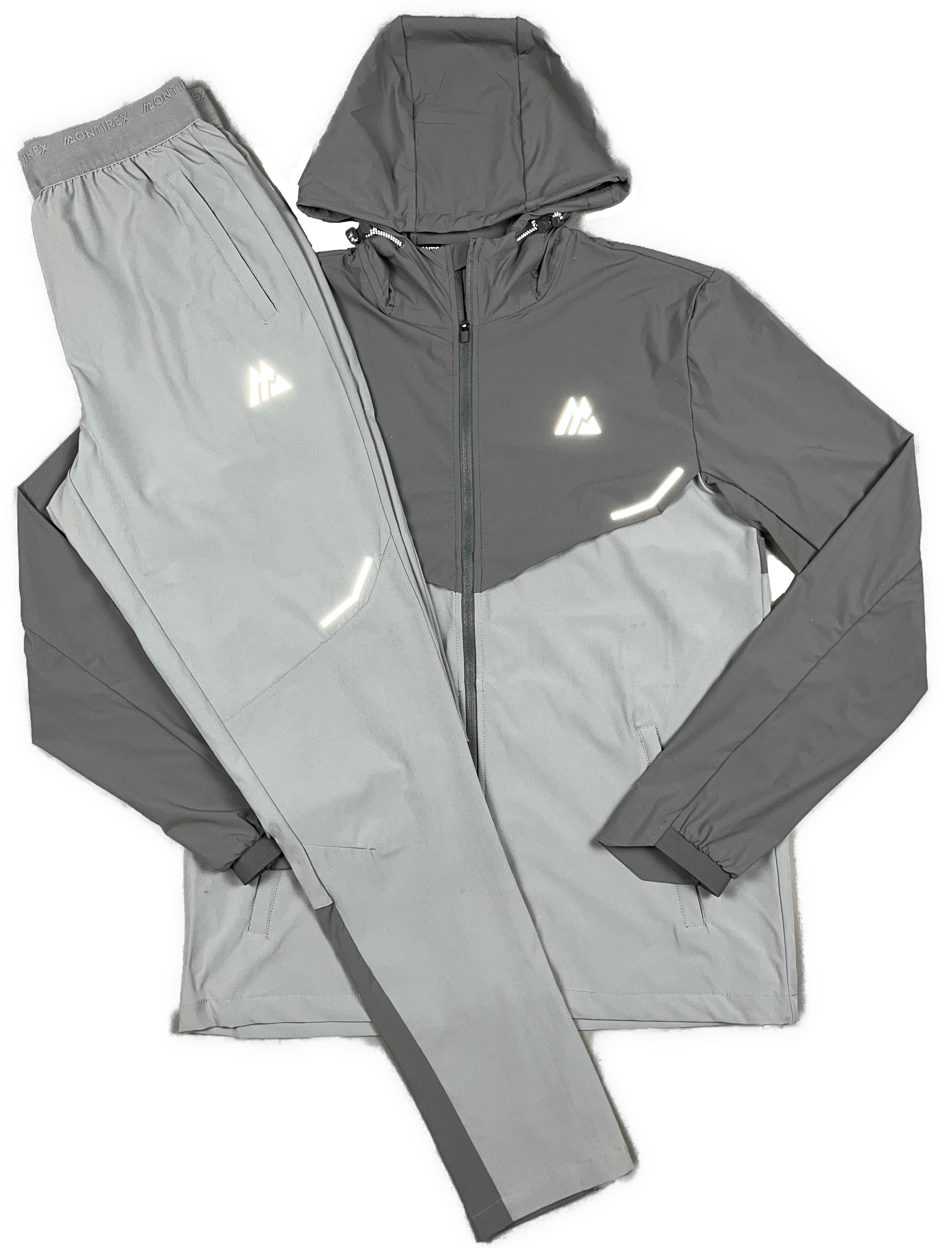 MONTIREX CURVE RUNNING TRACKSUIT 2.0 - CEMENT GREY / PLATINUM GREY